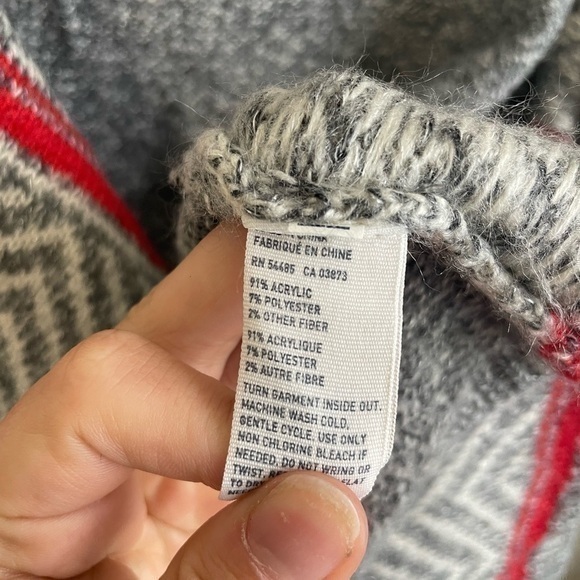 American‎ Eagle Outfitters Cardigan Sweater Open Front Aztec Print XS - Picture 4 of 9